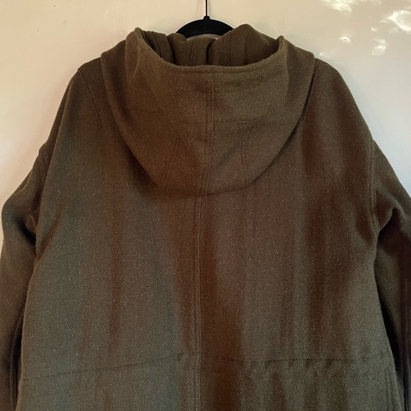 BEAMS Japan X J Crew Harris Tweed Coat Jacket Military Green Men’s Small $1198 - Picture 7 of 14